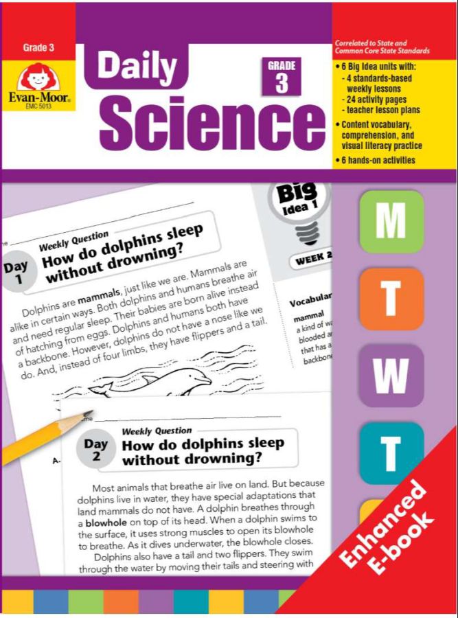 Daily science - Bản in đen trắng A4