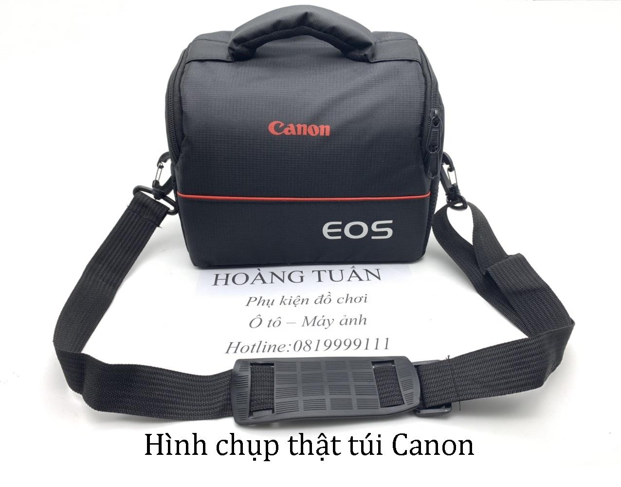 Túi chống sốc máy ảnh DSLR ngang đeo hông trơn loại 1 có ngăn phụ vách dầy