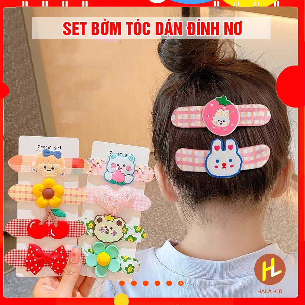 Sét 3 chiếc bờm dán tóc nhiều mẫu cho bé siêu xinh
