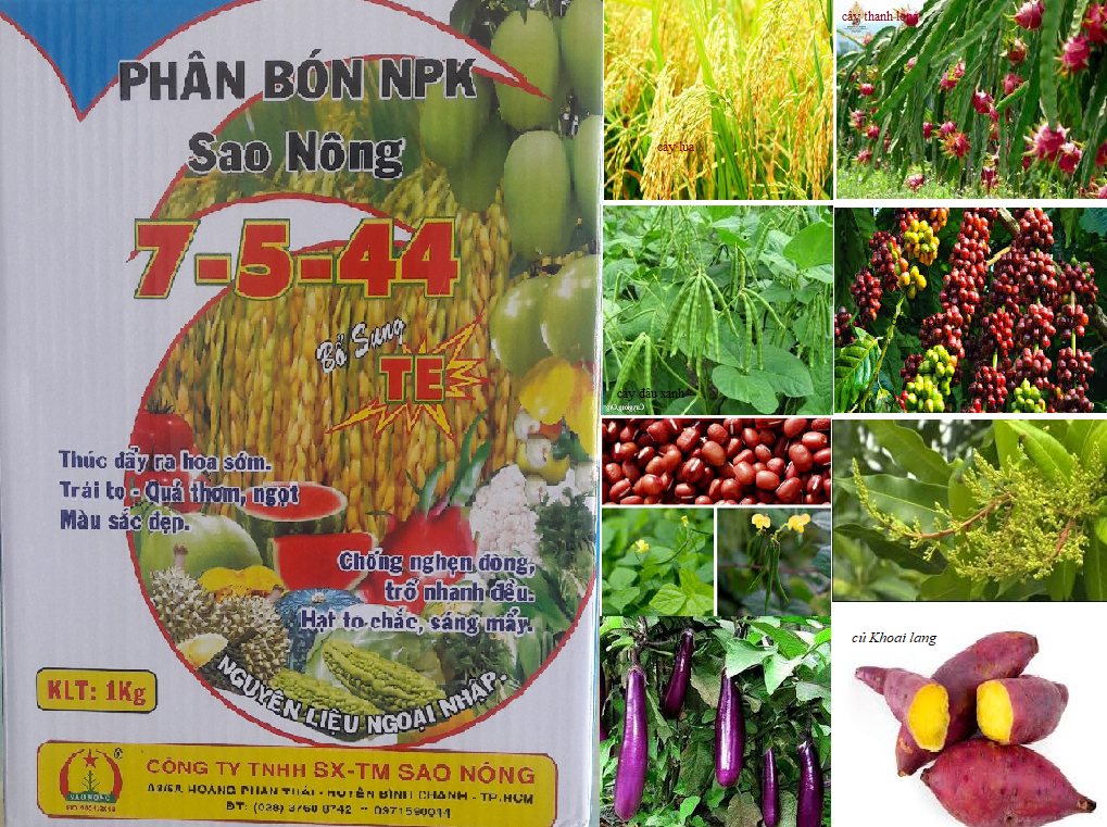 Phân bón npk 7544 1 kg