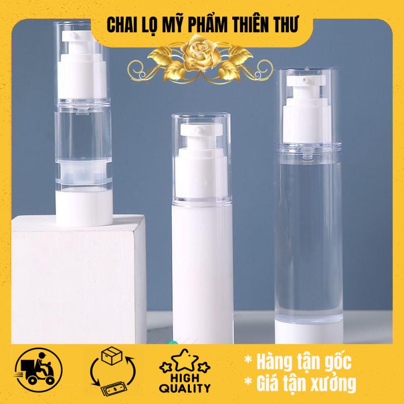 Chai nhựa hút chân không 15ml/30ml/50ml/100ml chiết mỹ phẩm
