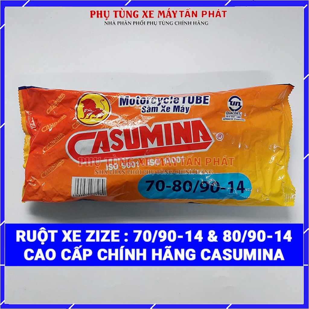 Ruột săm xe máy casumina 70/90-14 & 80/90-14 chính hãng hàng việt nam chất lượng cao