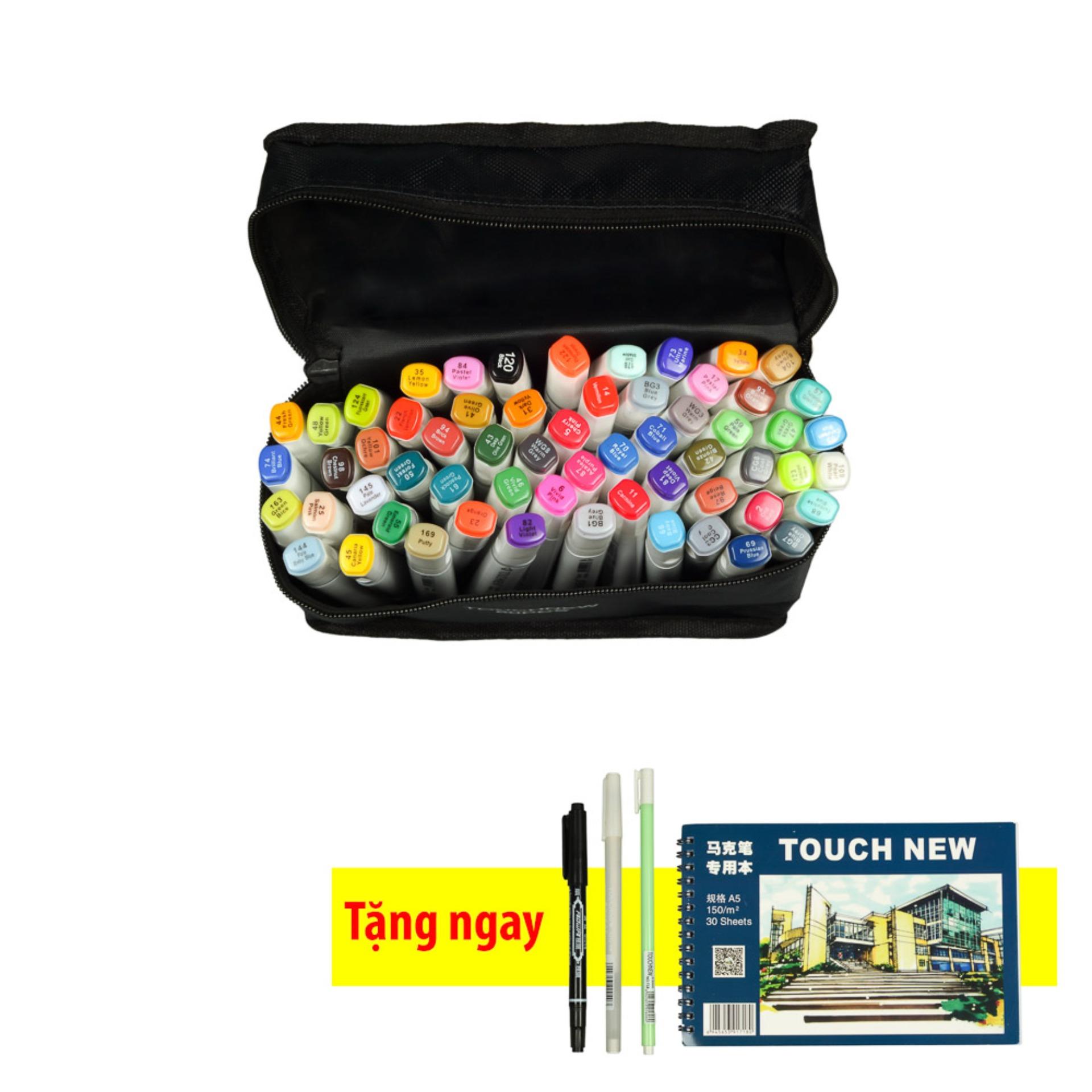 Touchnew 6 - 60 màu ( tặng kèm bút line đen, line trắng và sổ vẽ A5 )