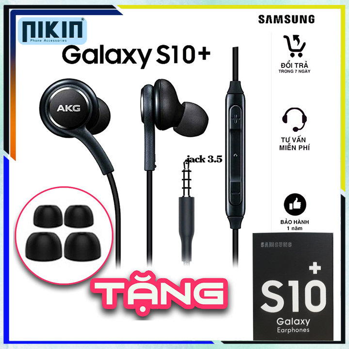 Tai nghe Samsung S10, S10 Plus, S10 5G AKG zin máy phiên bản 2020 - Nikin official