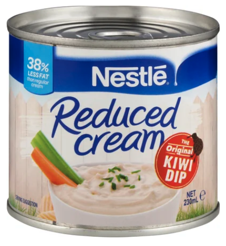 KEM GIẢM BÉO ĐÓNG LON Nestle Reduced Cream Can - THE ORIGINAL KIWI DIP, 38% LESS FAT, 230ml