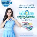 Combo 3 Tã Dán Molfix Oxygen Super Jumbo NB70/S80/M76/L68