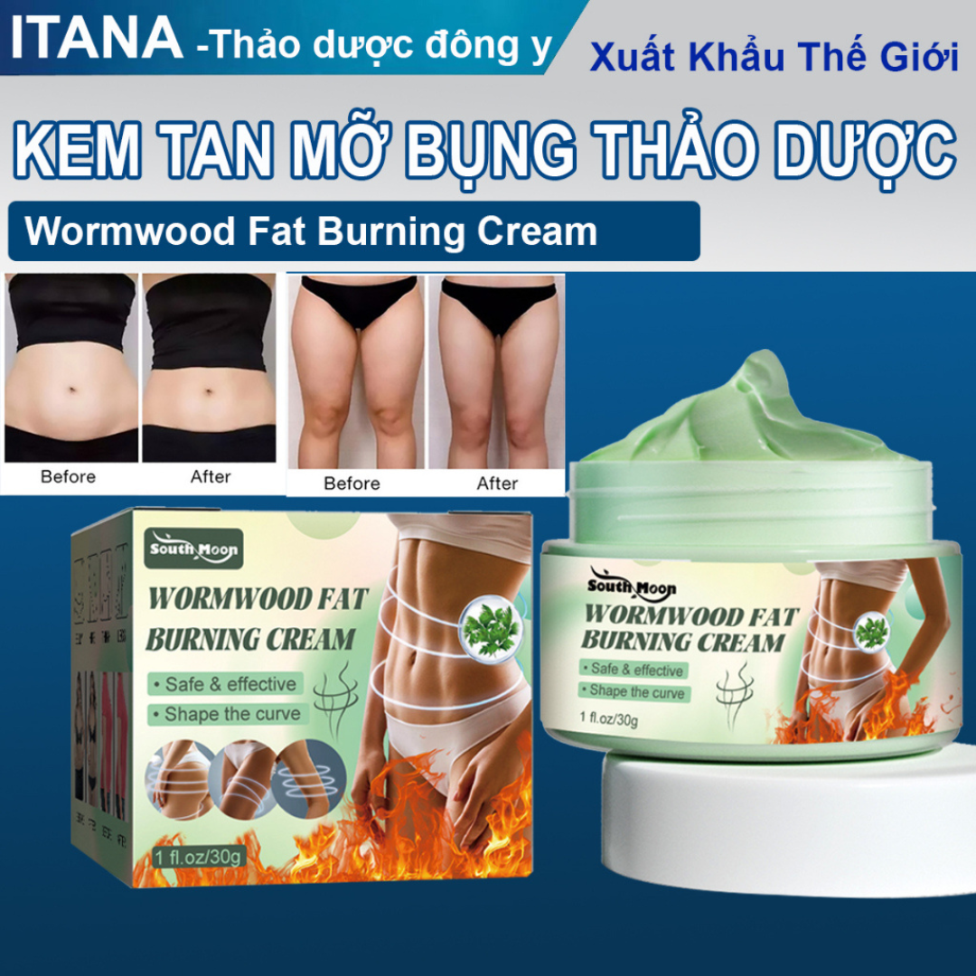 Kem tan mỡ bụng eo thon gọn ITANA kem tan mỡ bụng, đùi, bắp tay, săn chắc - 30gr