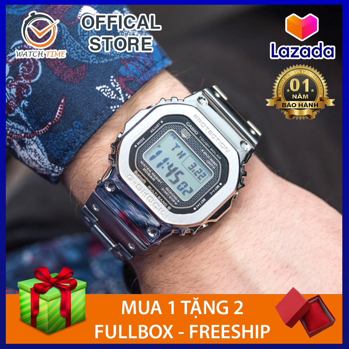 Đồng Hồ Nam Dây Kim Loại Casio G-SHOCK GMW-B5000D-1 - Bảo hành 12 tháng