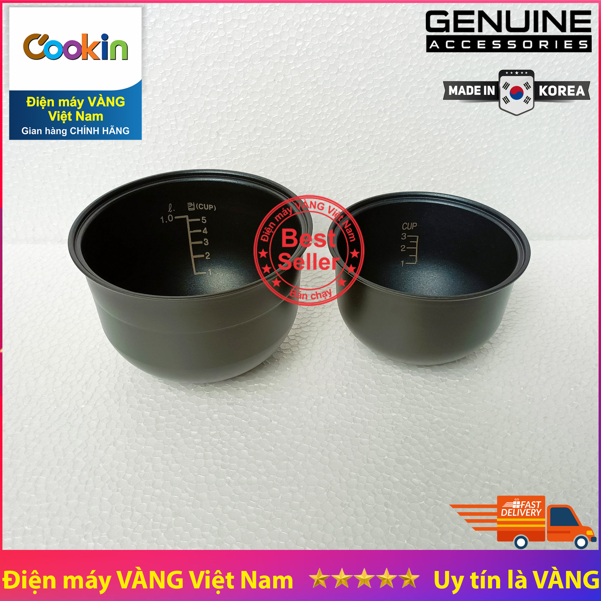 Lòng nồi cơm điện cookin rm-na10 và cookin rm-na05