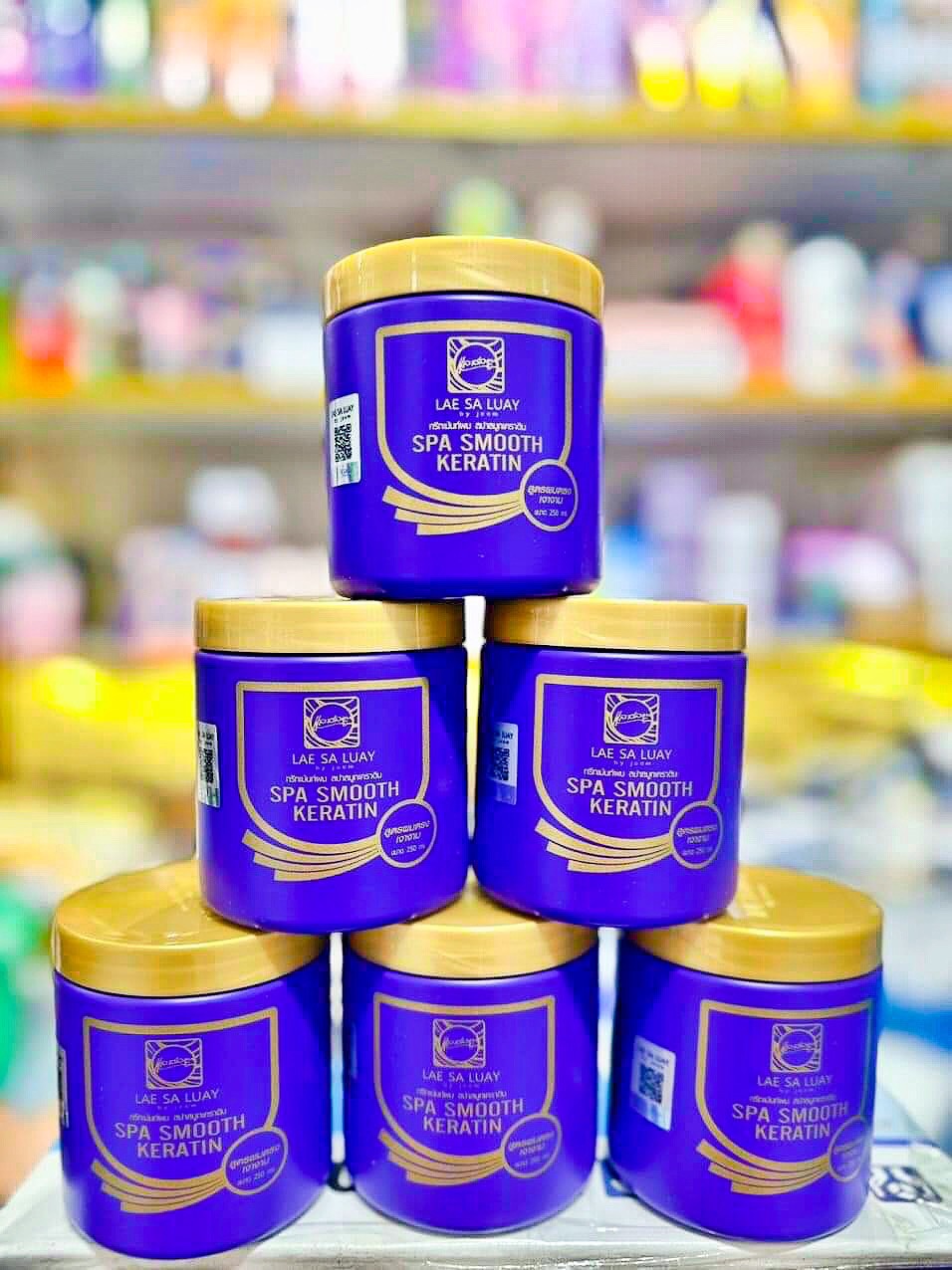 Kem ủ tóc Keratin Lae Sa Luay Thái 250ml, Kem ủ tóc xả tóc ủ lụa Keratin giúp tóc bóng mượt chắc khỏe