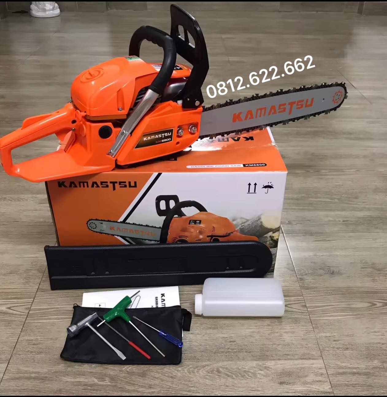 Siêu khoẻ🔔 máy cưa xích chạy xăng kamastsu-6800🔔chính hãng