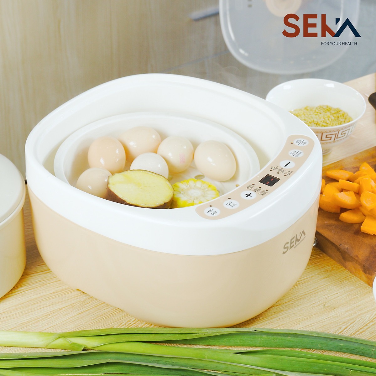 Nồi chưng yến nồi ninh hầm cháo chậm cách thủy kaw khả năng giữ nhiệt và tiết kiệm điện vô cùng tốt