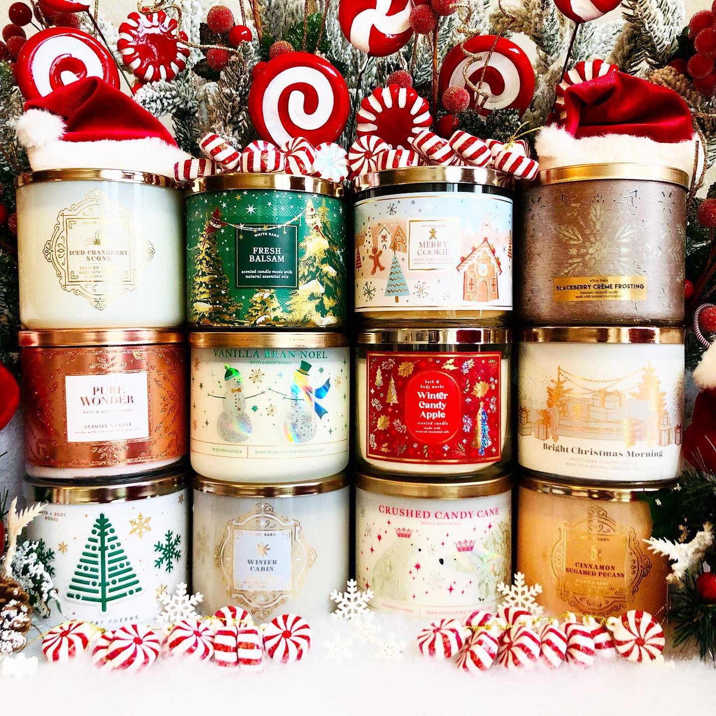 Nến thơm 3 bấc Bath & Body Works nhiều mùi