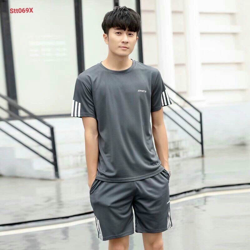 Sét áo thể thao nam,siêu đẹp chất thun lạnh thoáng mát.