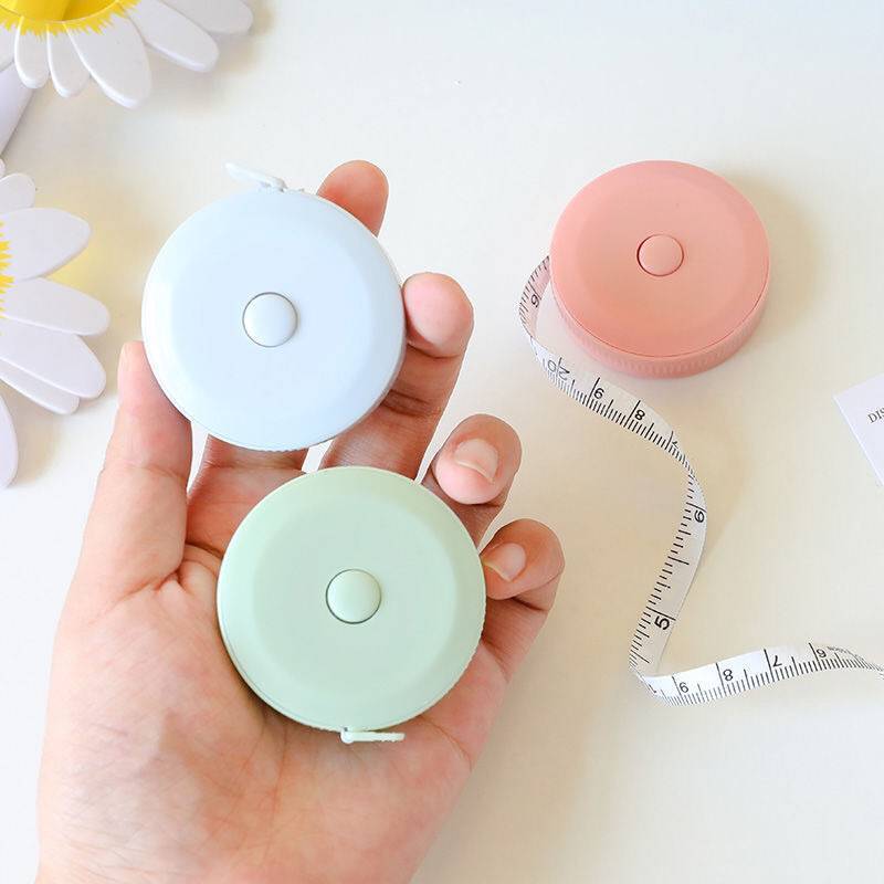 Thước dây rút tự động mini 1.5m màu pastel
