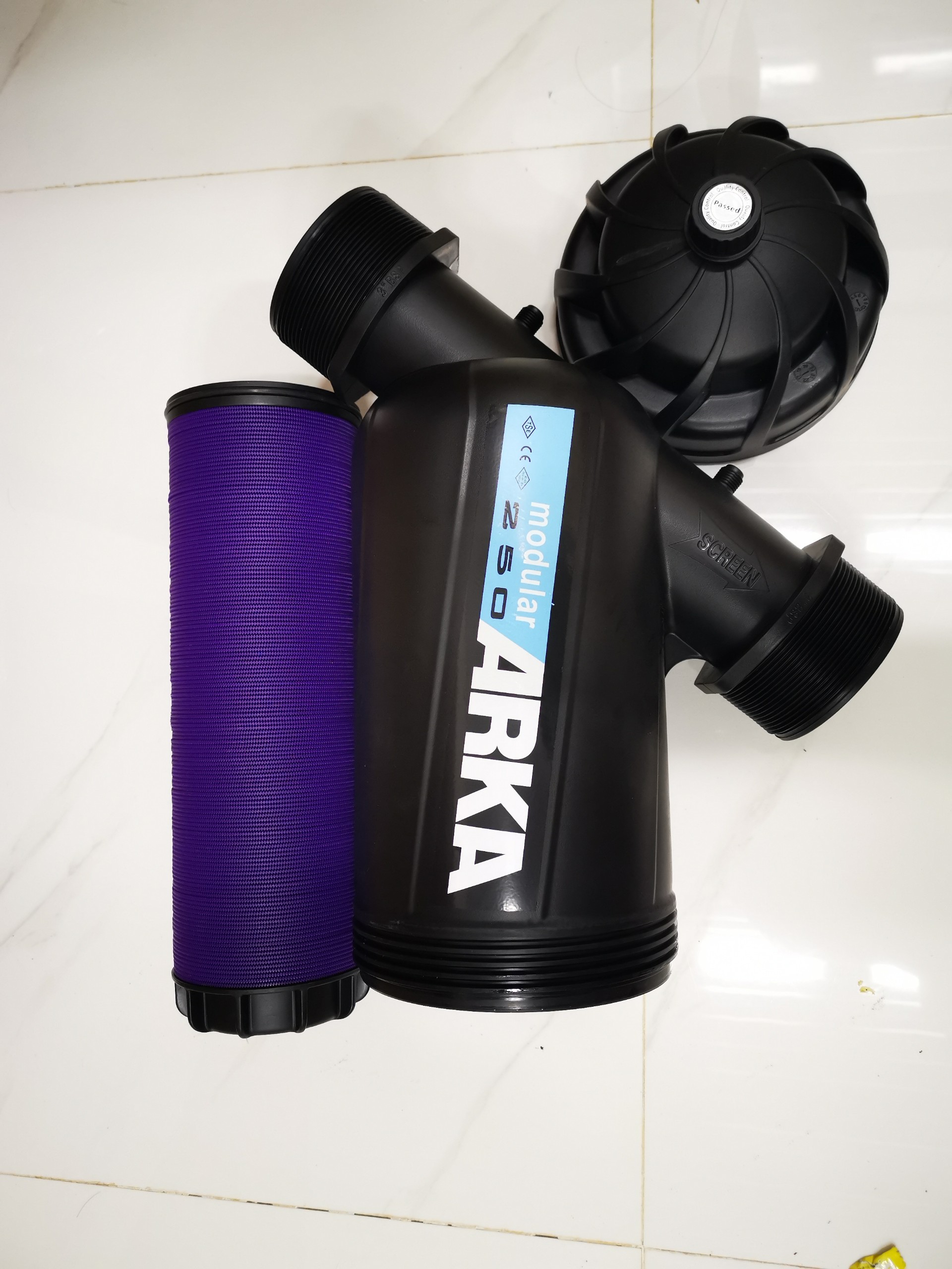 Lọc y60mm size l đĩa tím chuyên dùng cho béc tưới lưu lượng lớn
