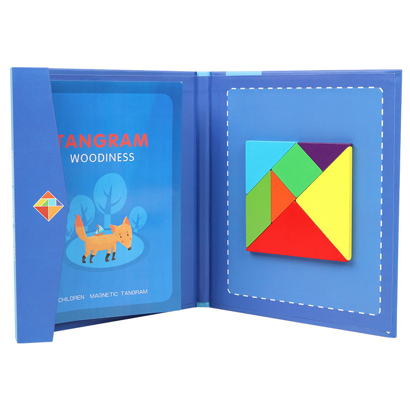[HCM]ĐỒ CHƠI XẾP HÌNH GỖ TƯ DUY TANGRAM 7 MẢNH ĐỒ CHƠI GỖ THÔNG MINH CXQQ01
