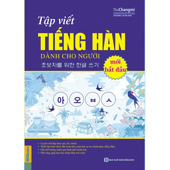 Sách - tập viết tiếng hàn dành cho người mới bắt đầu