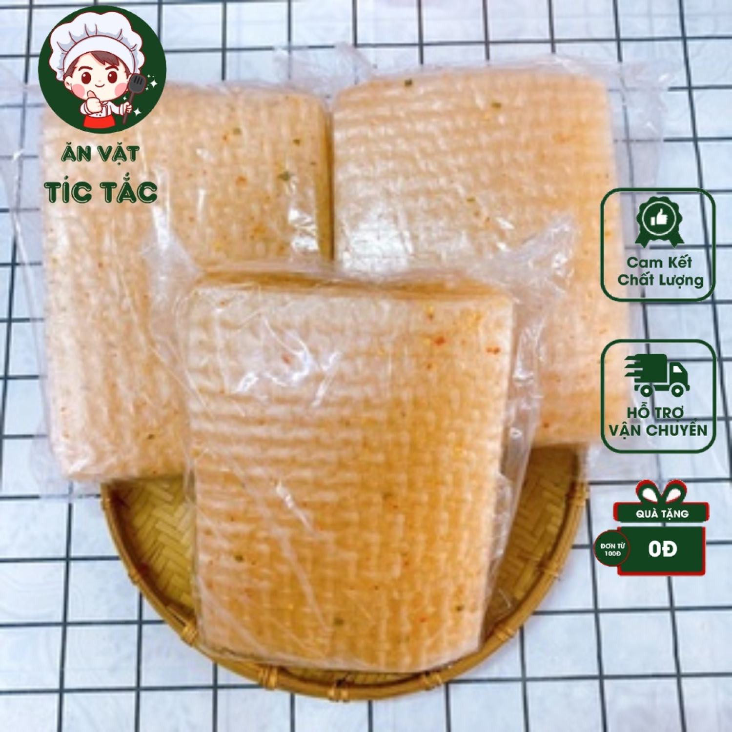 Bánh tráng cuốn tây ninh túi 500g bánh tráng muối ớt vuông vị cay cay mặn cho món ăn thêm phần đậm đà hấp dẫn