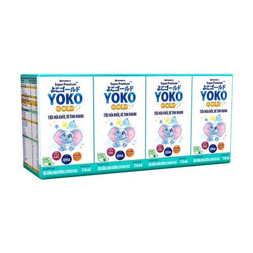 Sữa bột pha sẵn Yoko - Lốc 4 hộp x 110ml