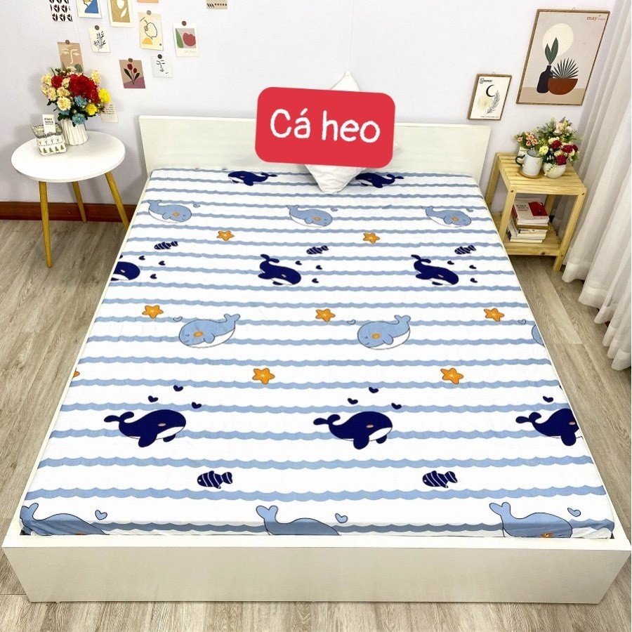 💞Lẻ Ga bo chun giường poly cotton 1m2,1m6,1m8, 2m2 - Drap bọc nệm đẹp (không kèm vỏ gối) - màu sắc nhẹ nhàng💞 - được chọn mẫu - [CÁ HEO]