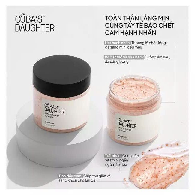   TƯNG BỪNG ĐÓN XUÂN  Tẩy Tế Bào Chết Toàn Thân Hạnh Nhân CoBa’s Daughter Body Exfoliator 70gr 