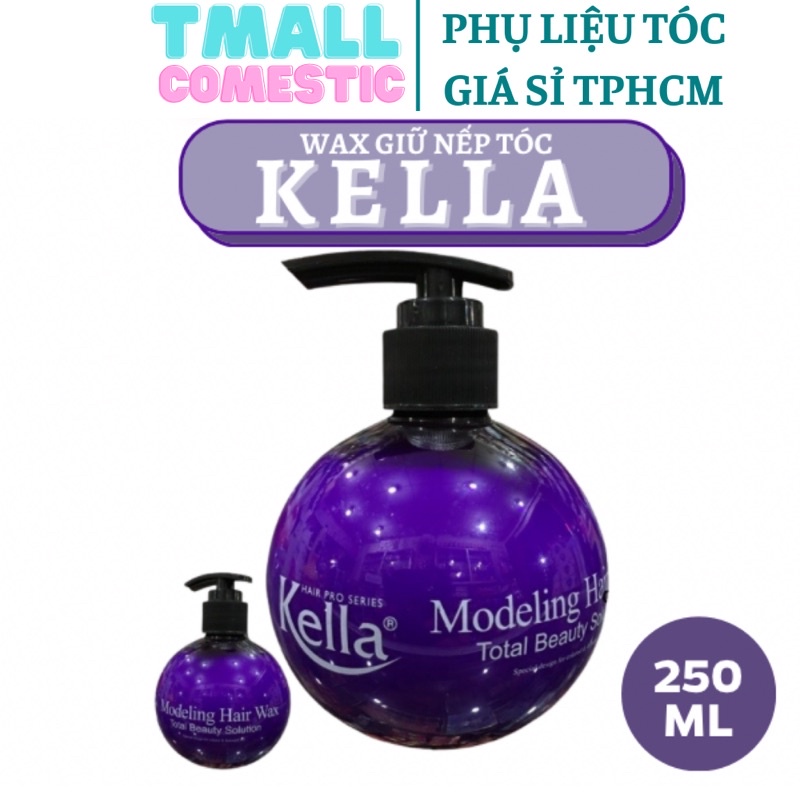 Wax Kella tạo kiểu tóc dành cho tóc uốn xoăn 250ml