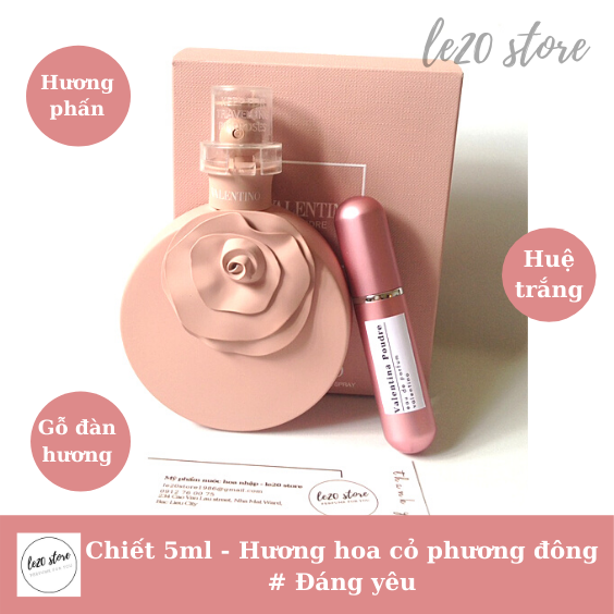 [ Mẫu chiết 5ml ] Nước hoa nữ thơm lâu Valentina Poudre EDP - nước hoa mini - nước hoa nữ chính hãng – nuoc hoa phap - nuoc hoa phap cao cap – Valentina 5ml – nước hoa valentino