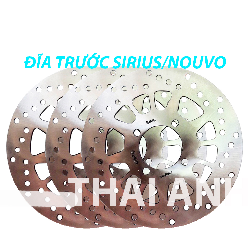 Đĩa thắng trước -sirius/nouvo hàng cao cấp mẫu zin -pttt