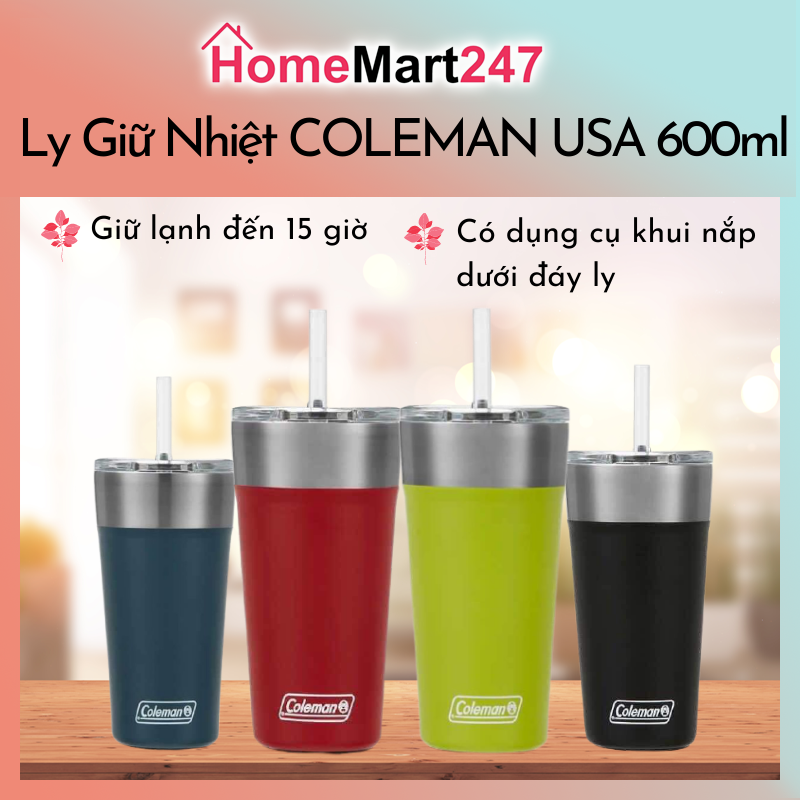 LY GIỮ NHIỆT COLEMAN CHÍNH HÃNG MỸ 600ML GIỮ LẠNH ĐẾN 15 TIẾNG