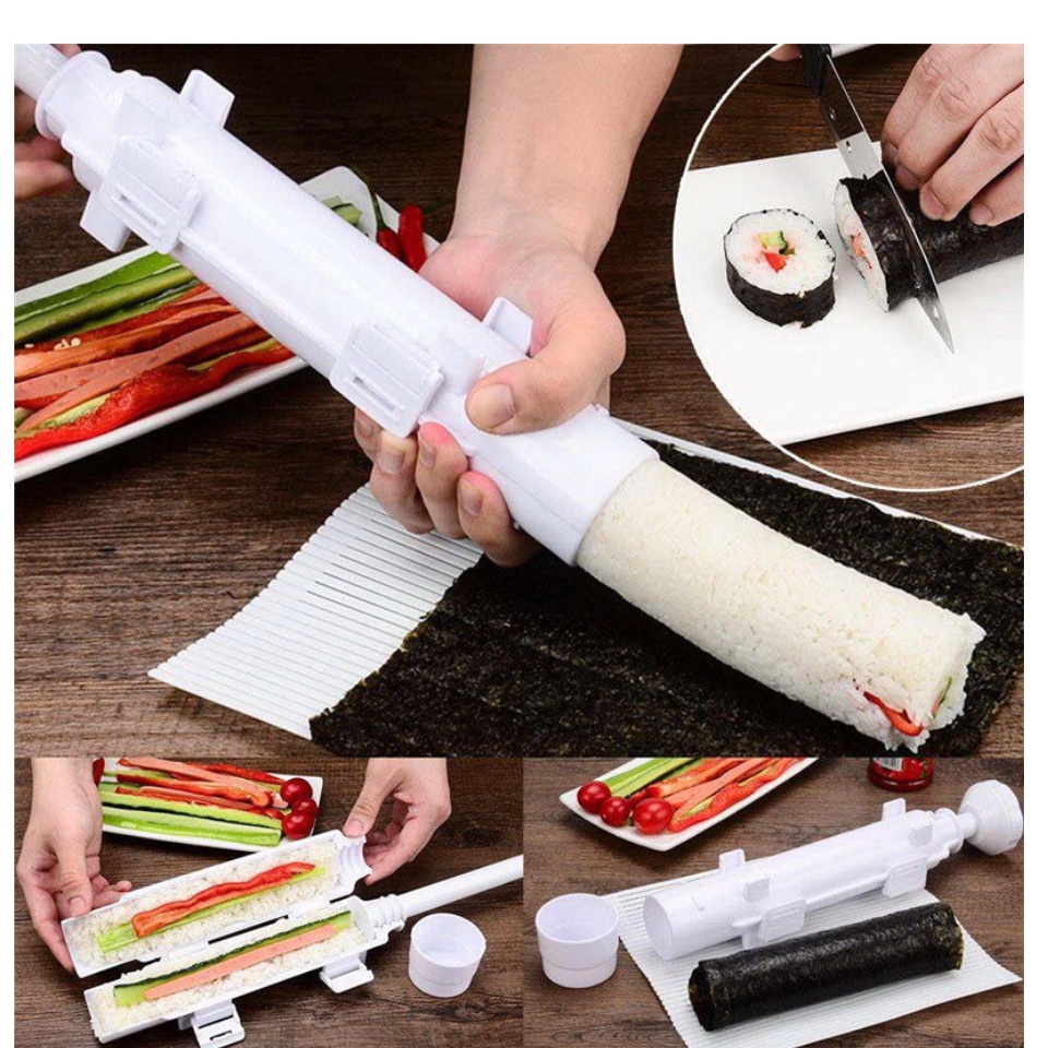 Bộ Dụng Cụ Làm Sushi Coolway, Bộ Dụng Cụ Làm Sushi Tự Làm, Bộ Dụng Cụ Làm Sushi Cuộn, Khuôn Làm Cơm Cuộn, 11 Món, Bộ Sushi Tự Làm, Khuôn Cuốn Cơm Cho Nhà Bếp. Bảo hành tại shop. PĐQ.