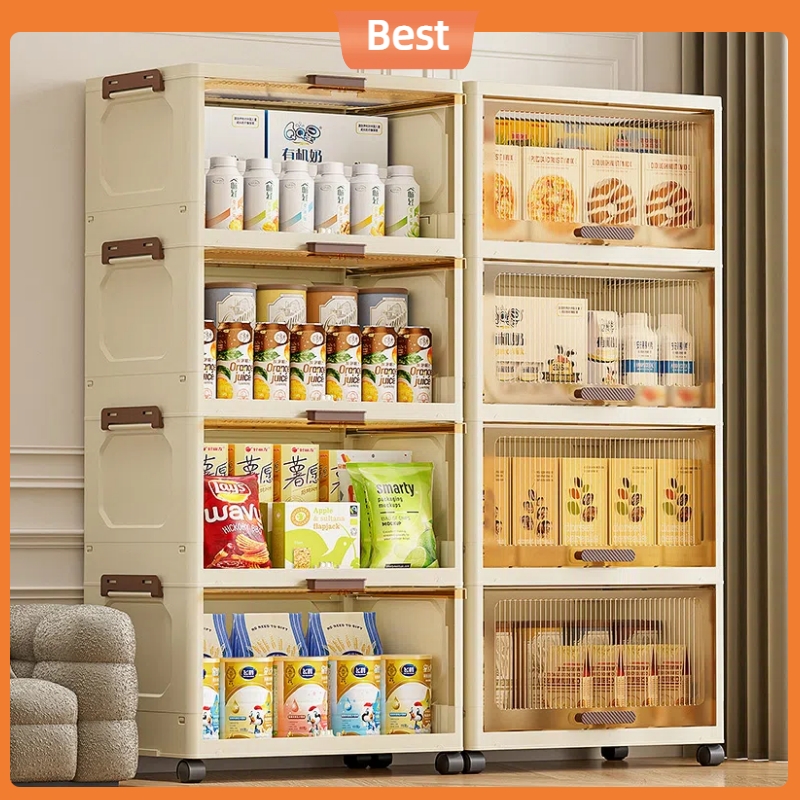 Thùng đựng đồ chơi 48-58cm tủ gấp gọn đa năng Vững chắc tủ nhựa gấp gọn kệ để đồ nhà bếp tủ quần áo gấp gọn