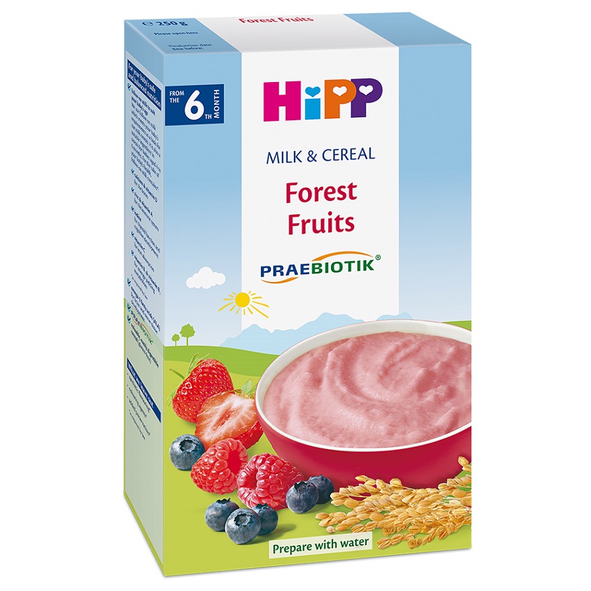 Hipp-bột dd sữa hoa quả rừng 250g