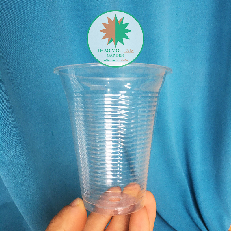 Lốc 50c ly nhựa ươm cây, giâm cành hoa hồng - Ly nhựa Plastic cao cấp (8x10cm)