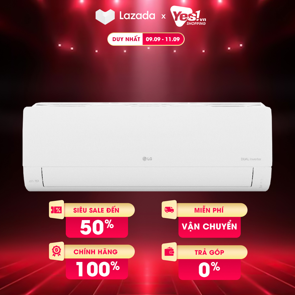 Điều hòa LG Inverter 11000 BTU V13WIN Bảo hành