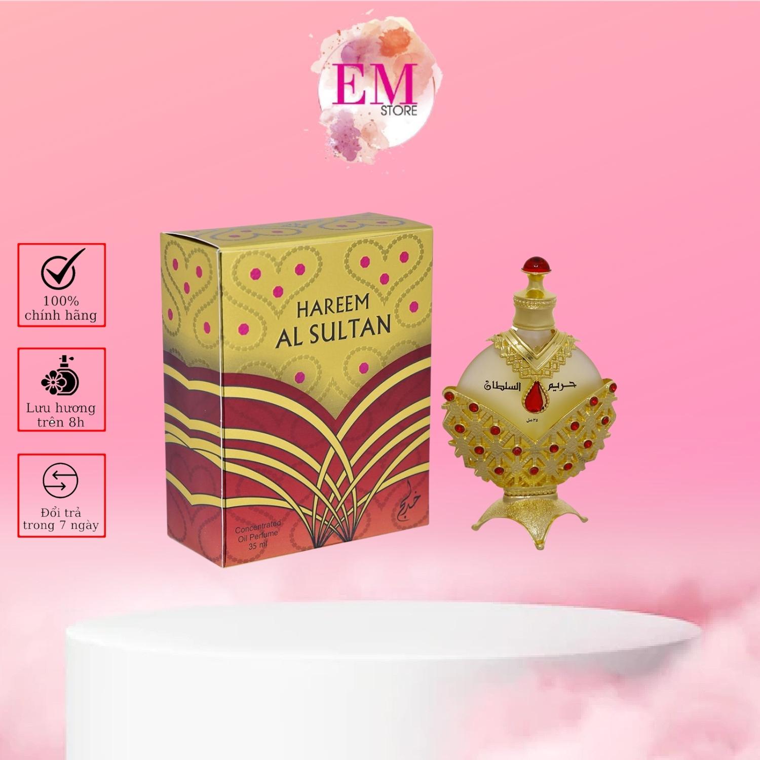 Nước hoa Dubai Hareem Al Sultan Gold dành cho nữ mùi hương lôi cuốn sang chảnh 35ml