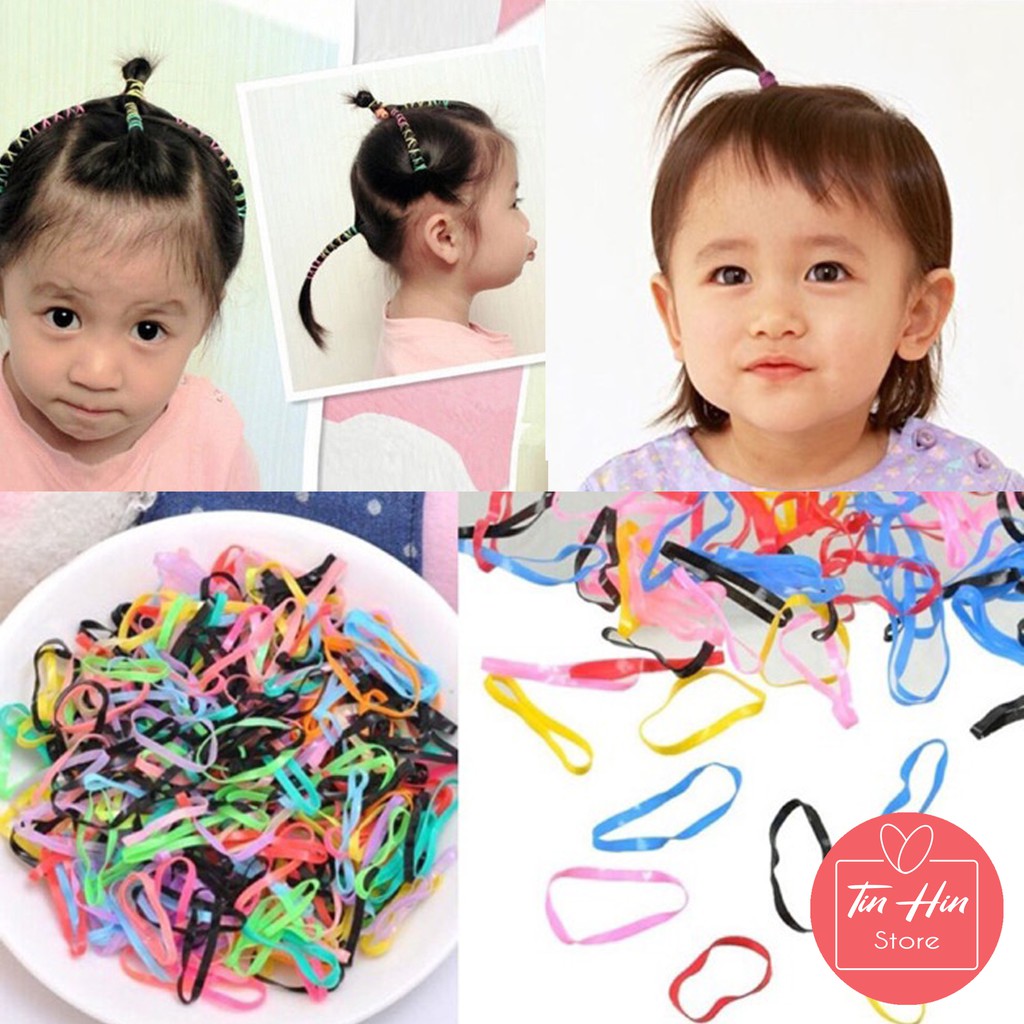 Thun buột tóc co dãn nhiều màu