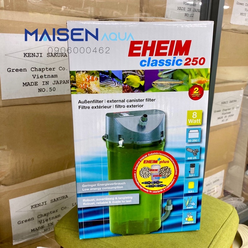 Lọc thùng eheim classic 250 - 2213 cho hồ thuỷ sinh cá tép