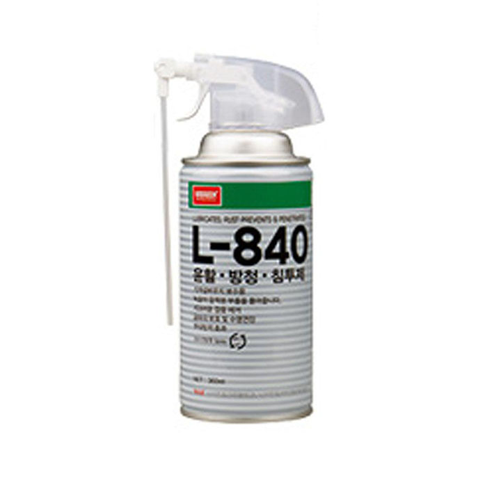 Chai xịt bôi trơn và chống gỉ sét chống ăn mòn L-840 NABAKEM 360ml bảo dưỡng dùng cho bản lề, kim loại, Tháo bu lông, đai ốc cố định