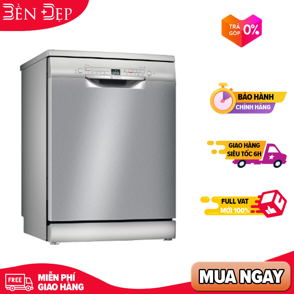 [TRẢ GÓP 0%][VOUCHER 7% - TỐI ĐA 500K] Máy Rửa Bát Bosch SMS2IVI61E Kết Nối Thông Minh S (Giá áp dụng giao tại HN, HCM& các tỉnh liên hệ shop)