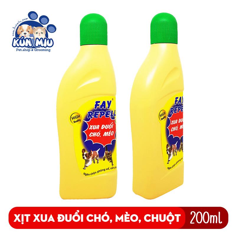 [Hoàn Tiền 10%] Xịt Fay Repell 200ml xua đuổi chó, mèo, chuột phóng  uế và cắn phá đồ đạc