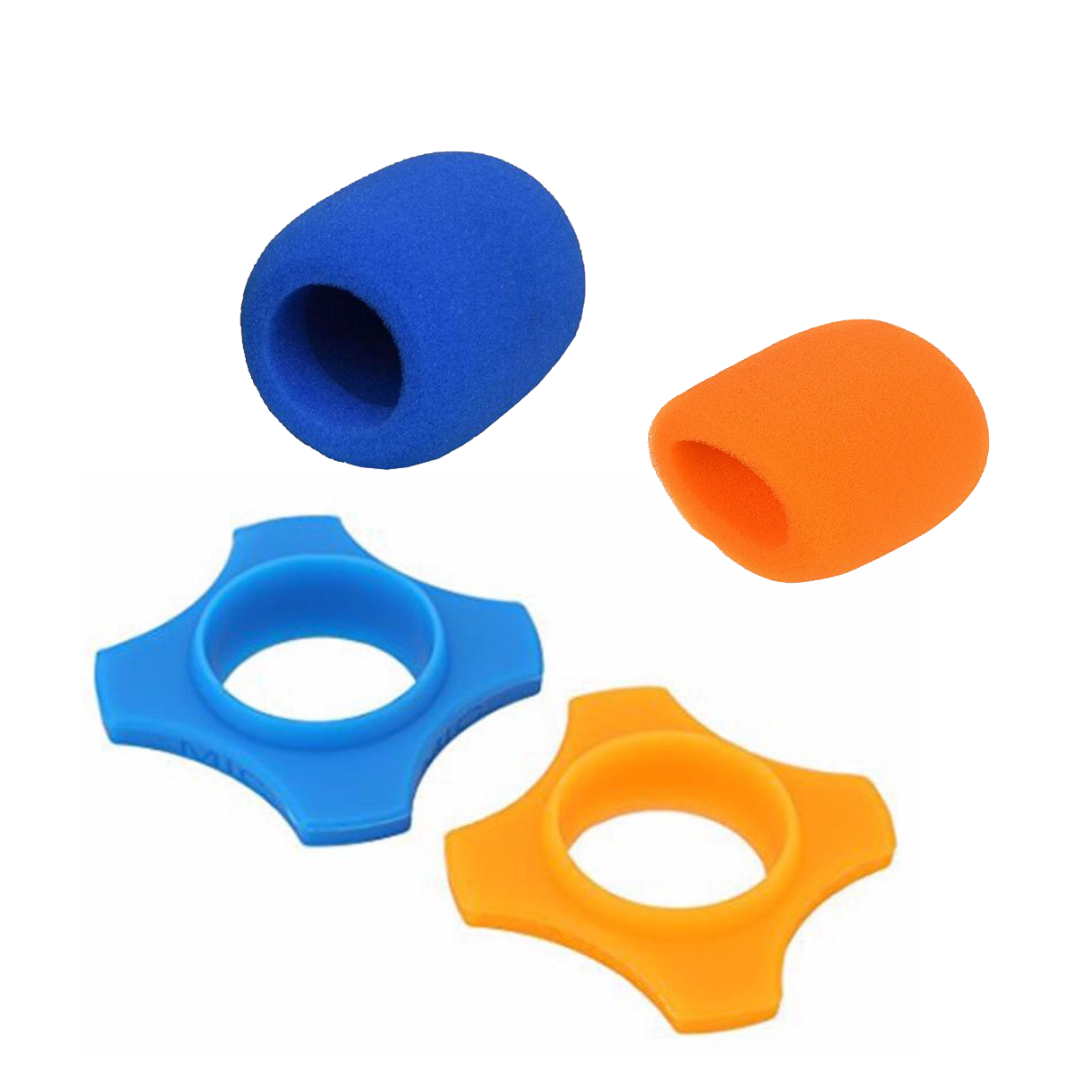 Combo 2 miếng chống lăn tròn chống rơi vỡ micro và 2 mút xốp bọc đầu micro