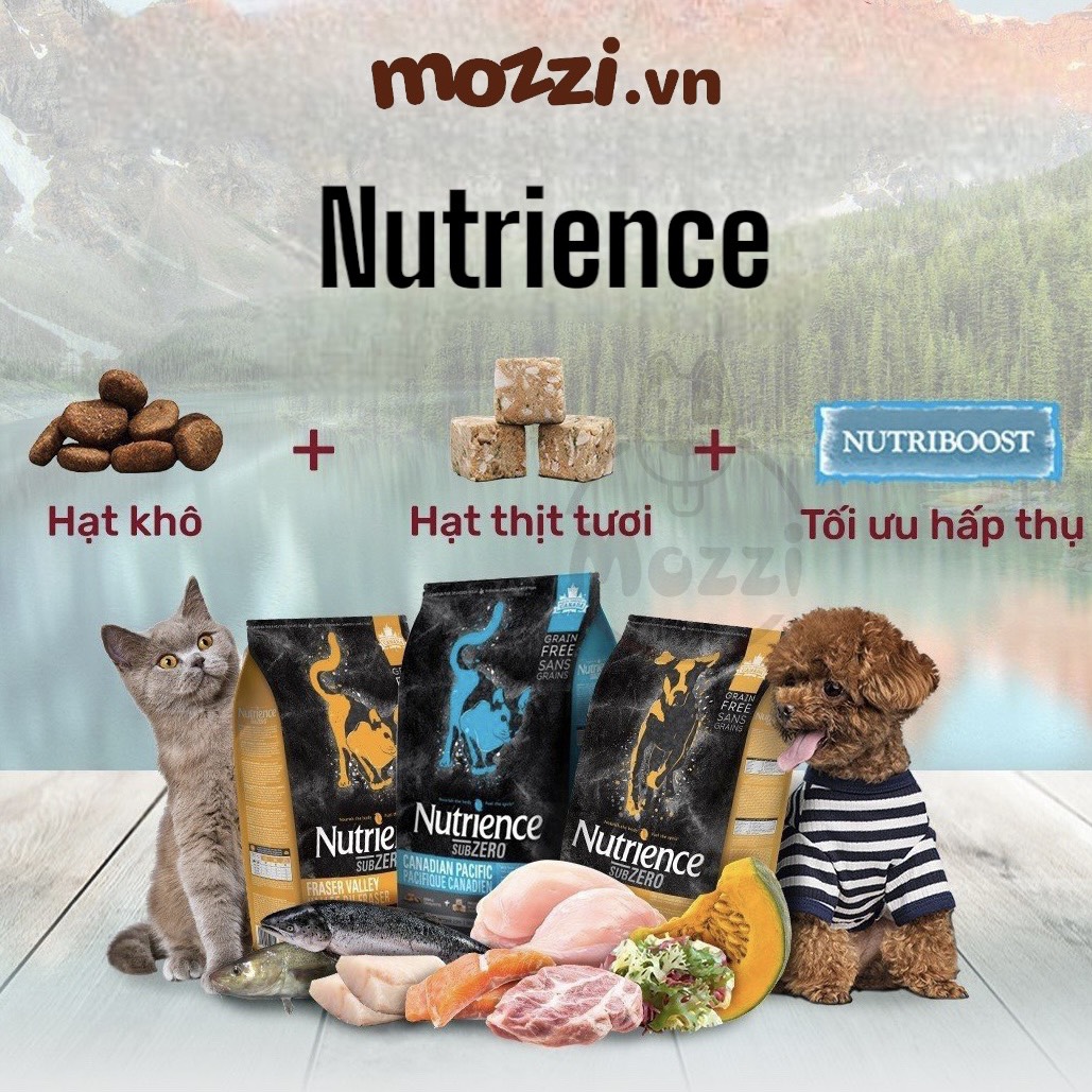 Thức ăn hạt Nutrience Subzero vị gà tây cá biển và rau củ cho chó mèo [0.5kg - 2.27kg - 5kg]