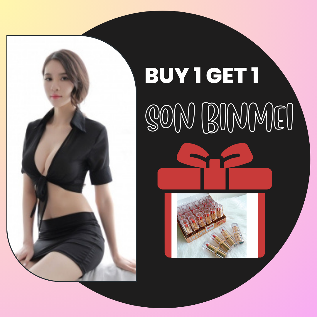 [HCM - Tặng Son] Váy Ngủ Cosplay Nữ thư ký, nhân viên văn phòng khoe eo quyến rũ