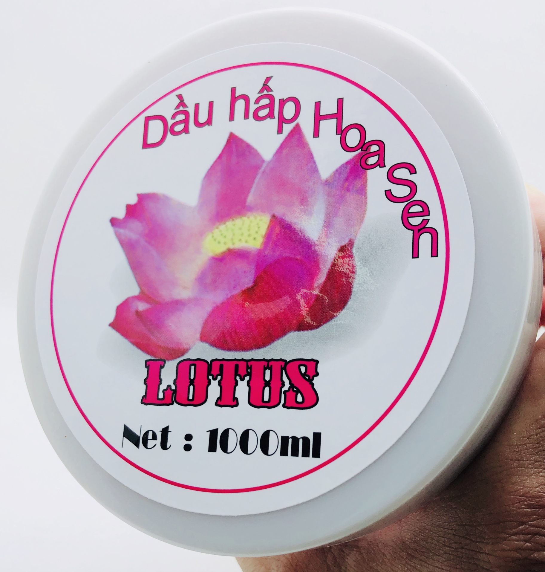 Hấp dầu hoa sen  Lotus thơm mềm mượt 1000ml