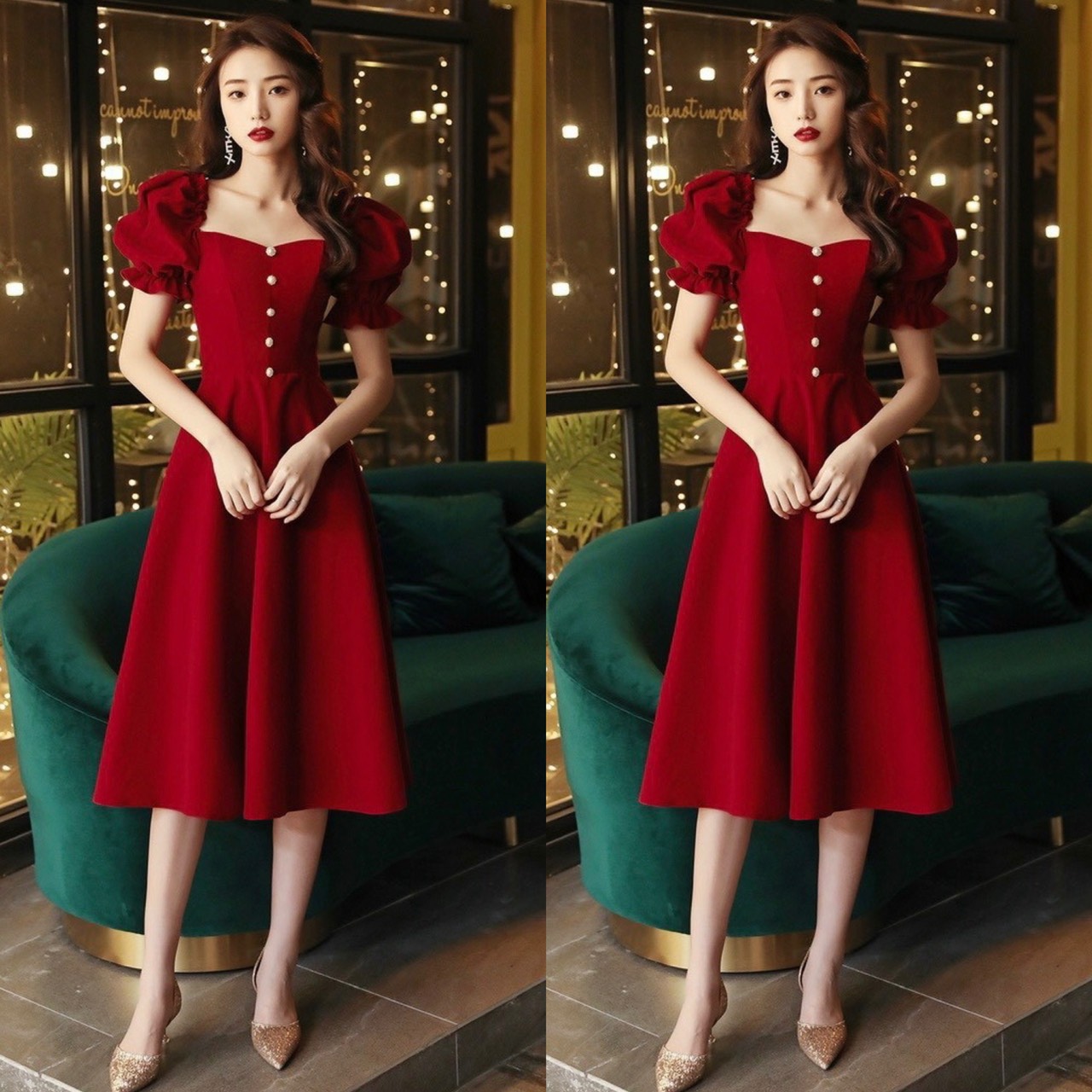 Đầm nữ thiết kế trễ vai thời trang