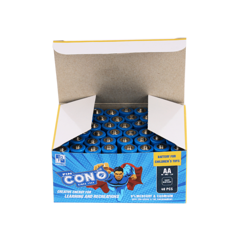 Pin con ó đồ chơi trẻ em pvc r6p - size aa - hộp 40 viên