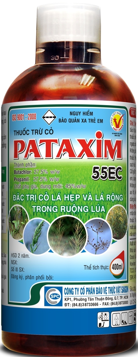 Thuốc trừ cỏ hậu nẩy mầm PATAXIM 55EC/400CC