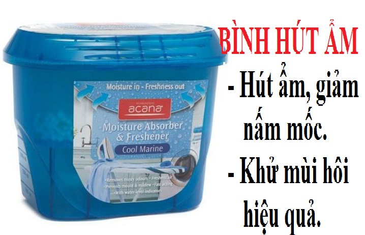 Bình hút ẩm khử mùi ẩm mốc acana 290g gsg198