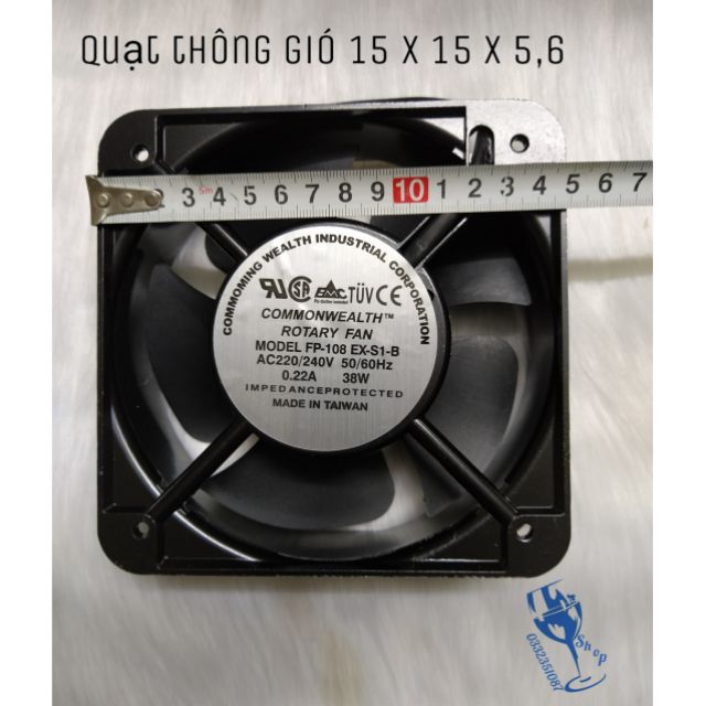 Quạt thông gió - quạt hút mùi 220v kích thước 15 x 15 x 56 Quạt thông gió - quạt hút mùi 220v kích thước 15 x 15 x 56